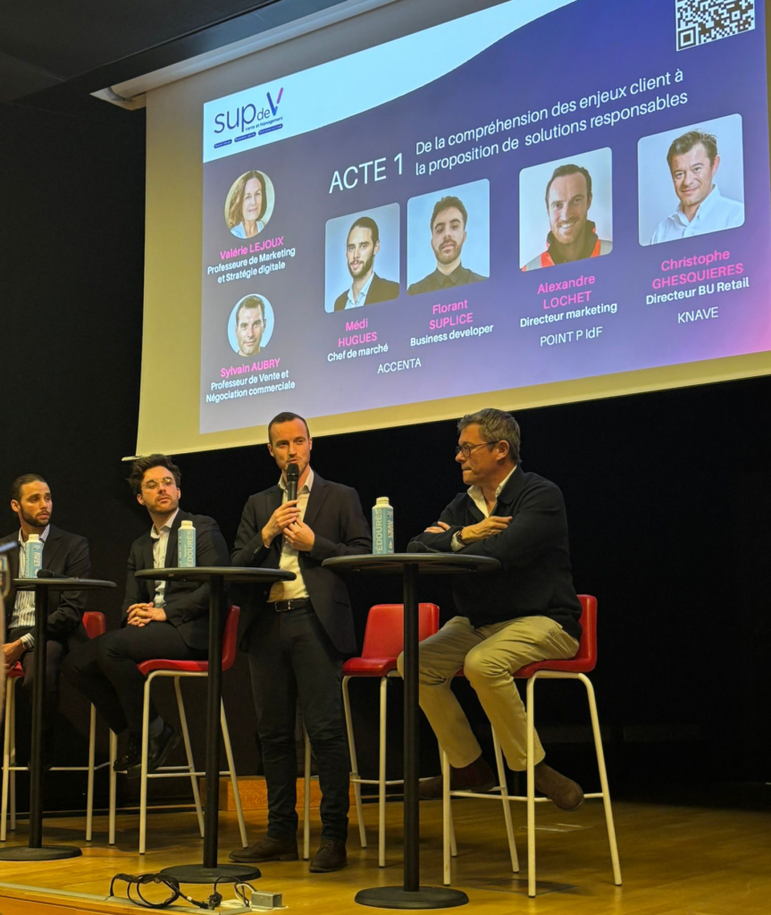 Retour d’expérience de six entreprises invitées lors d’une table ronde à Sup de V pour partager leurs pratiques terrain.
